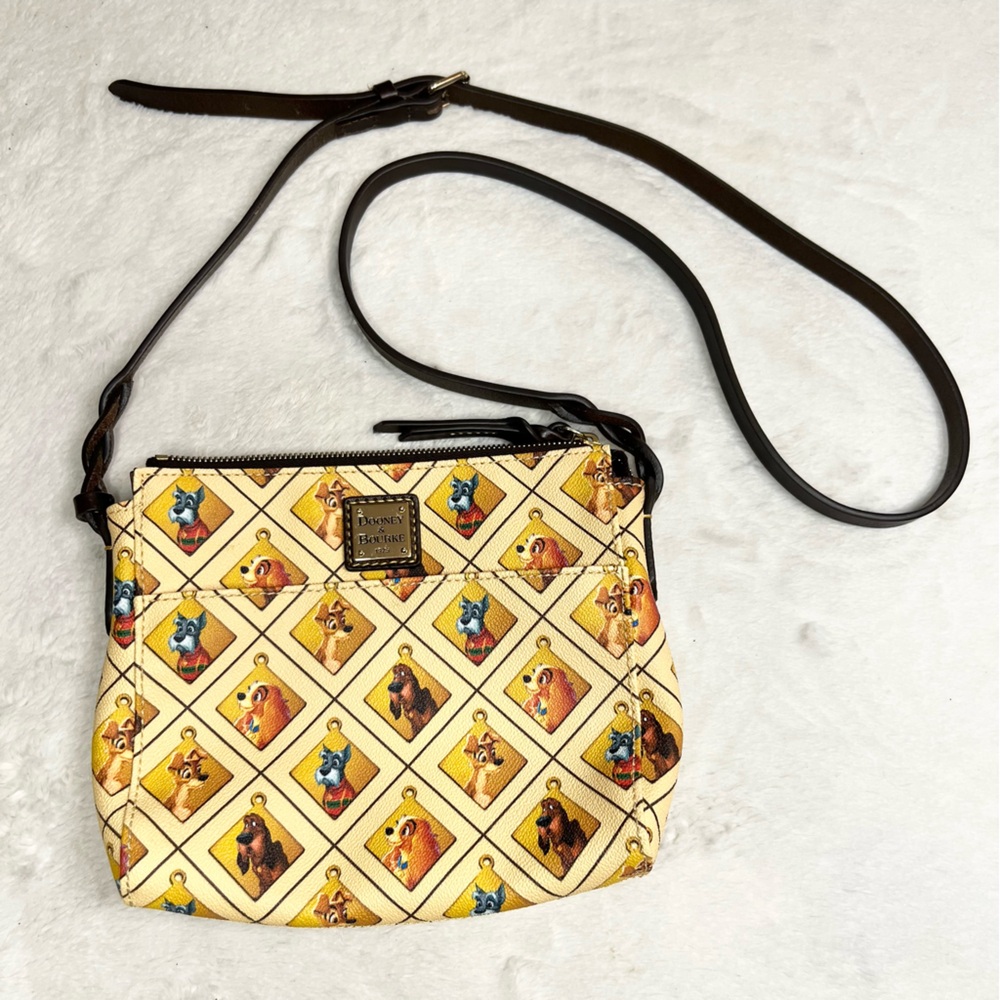 Disney Parks Dooney & Bourke Lady and the Tramp Dogs Crossbody Bag Retired Rare! - Picture 15 of 15